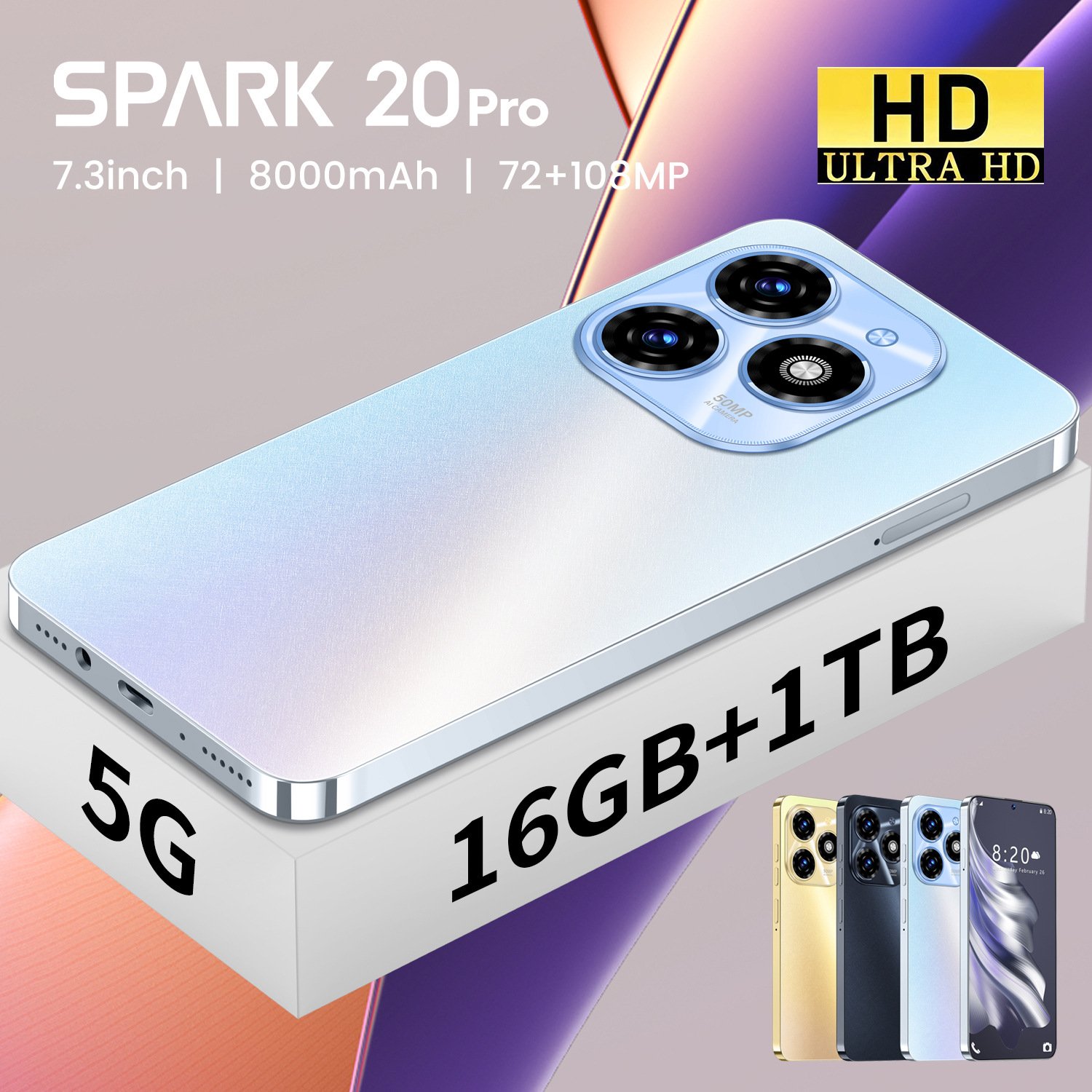 Tecno spark 20 pro 5g android smartphone 2 sim security camera unlocked new arrival cellphone with google play hot 40 in stock