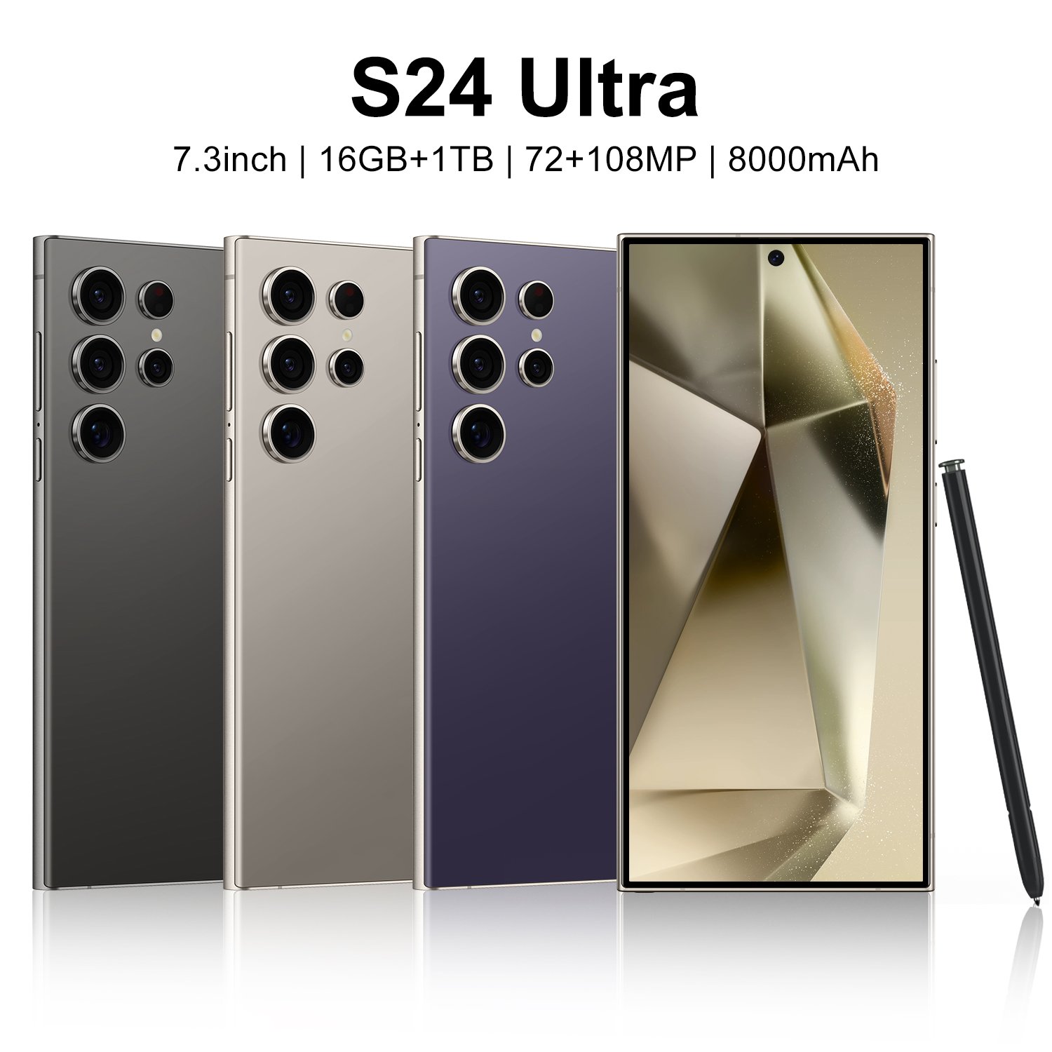 2024 New Style S24 Ultra Phone Original 6.8 Inch HD Screen 4G 5G smartphones For samsung galaxy s24 ultra Face unlocked 5000mAh