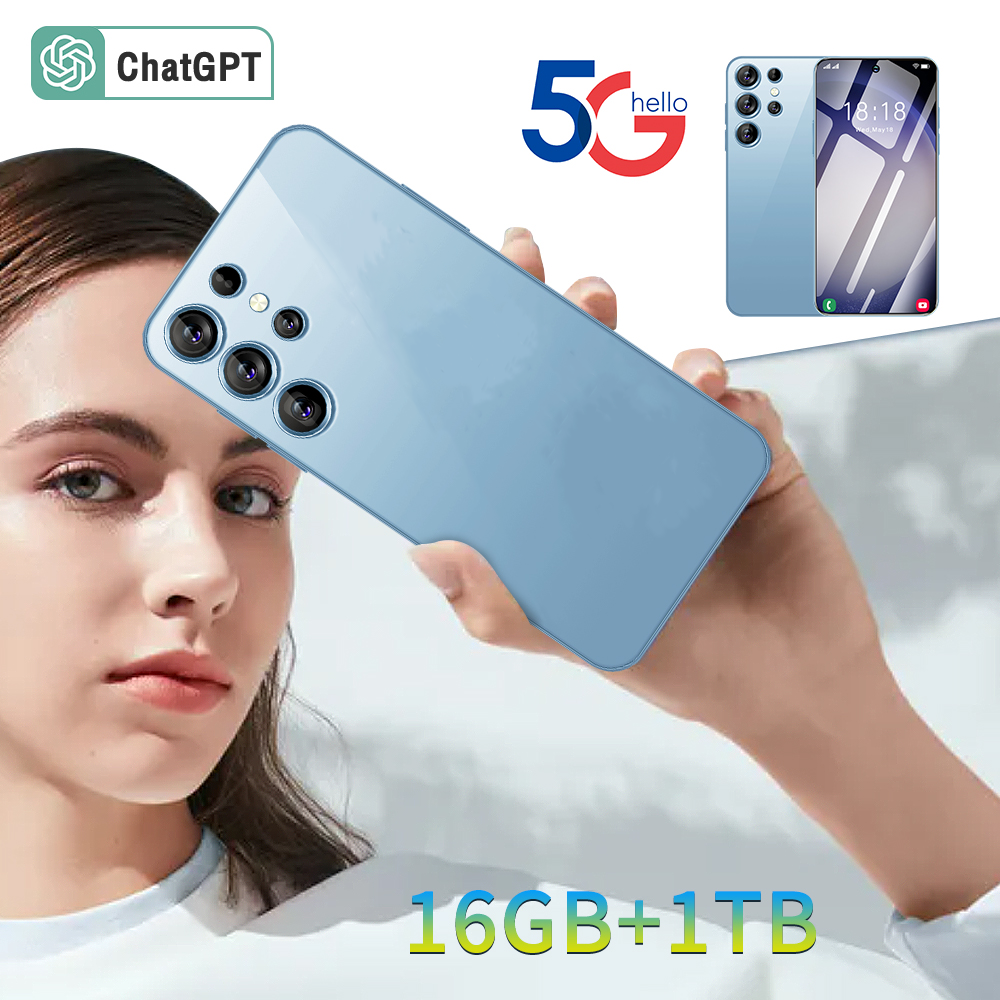 Custom Original S24 Ultra Unlocked Cell Phone Big Screen 16gb + 1tb 5G smartphone Dual Sim Android ultra 24 phone