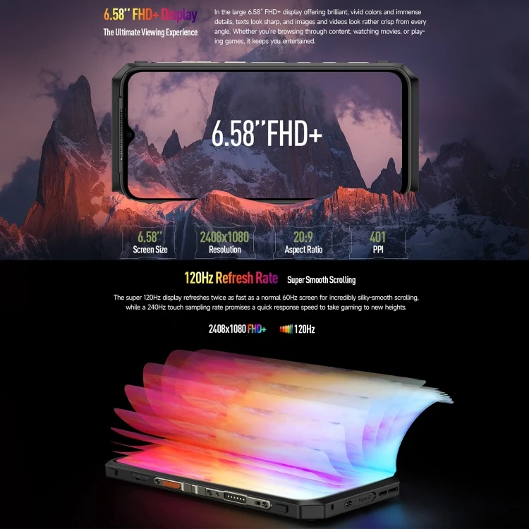 5G smartphone wifi 6 mobile phones Ulefone Power Armor 18T Ultra 12+ 512GB Original wholesale android13 phone game phones