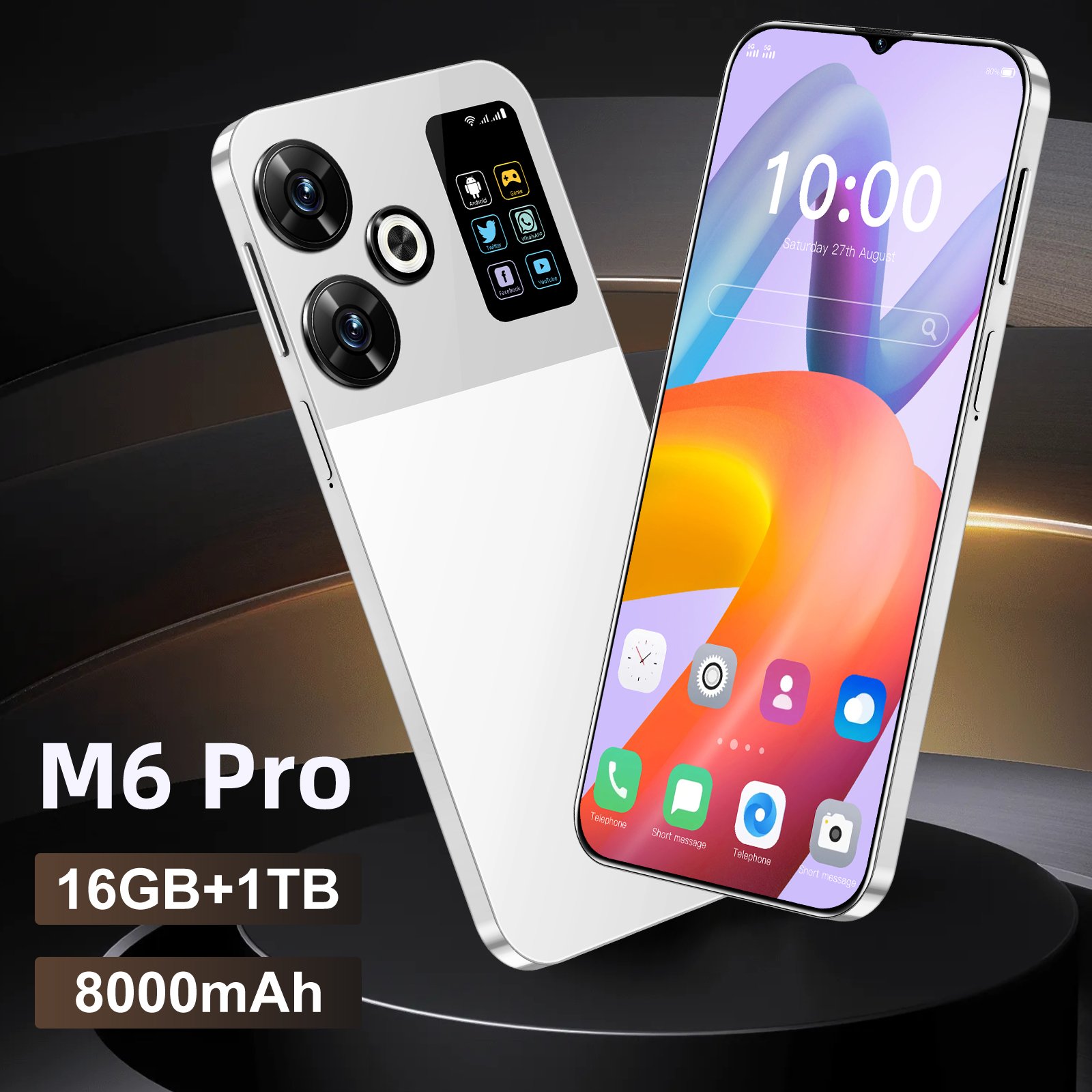 OEM M6 Pro 16GB 1TB Gaming Smartphone - Affordable 4G/5G Option