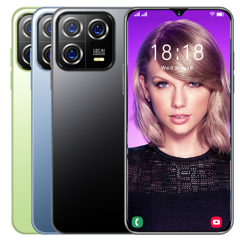 New stock M13Pro 16GB+1TB 108MP pixel 7.3 inch large screen Android cross-border true 5G smartphone