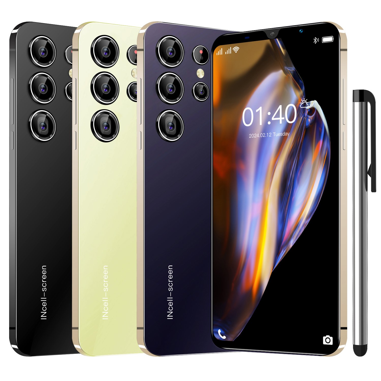 Cellphone 0riginal S24 Ultra 16gb+1tb Smartphone 7.3inch Unlocked Dual Card 5g Phones Android 14.0 Mobile Phones-Basic edition