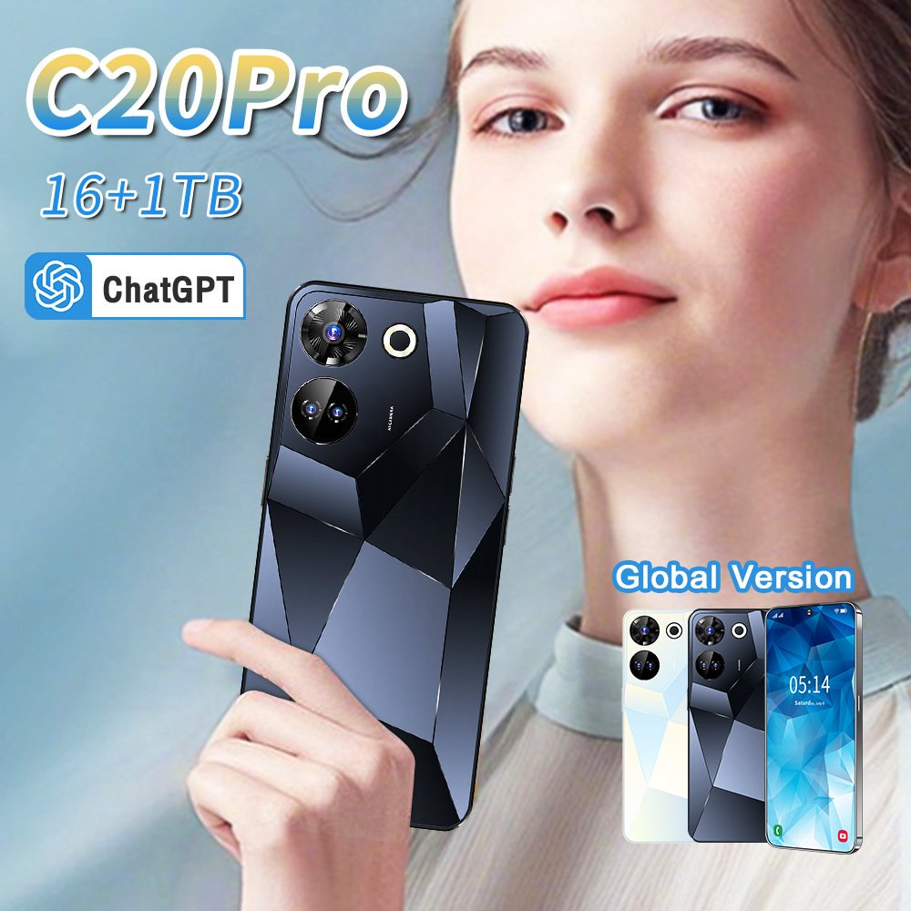 5G smartphone C20 Pro 7.3 inch screen16GB+1TB dual SIM 4G 5G Android Mobile Phone