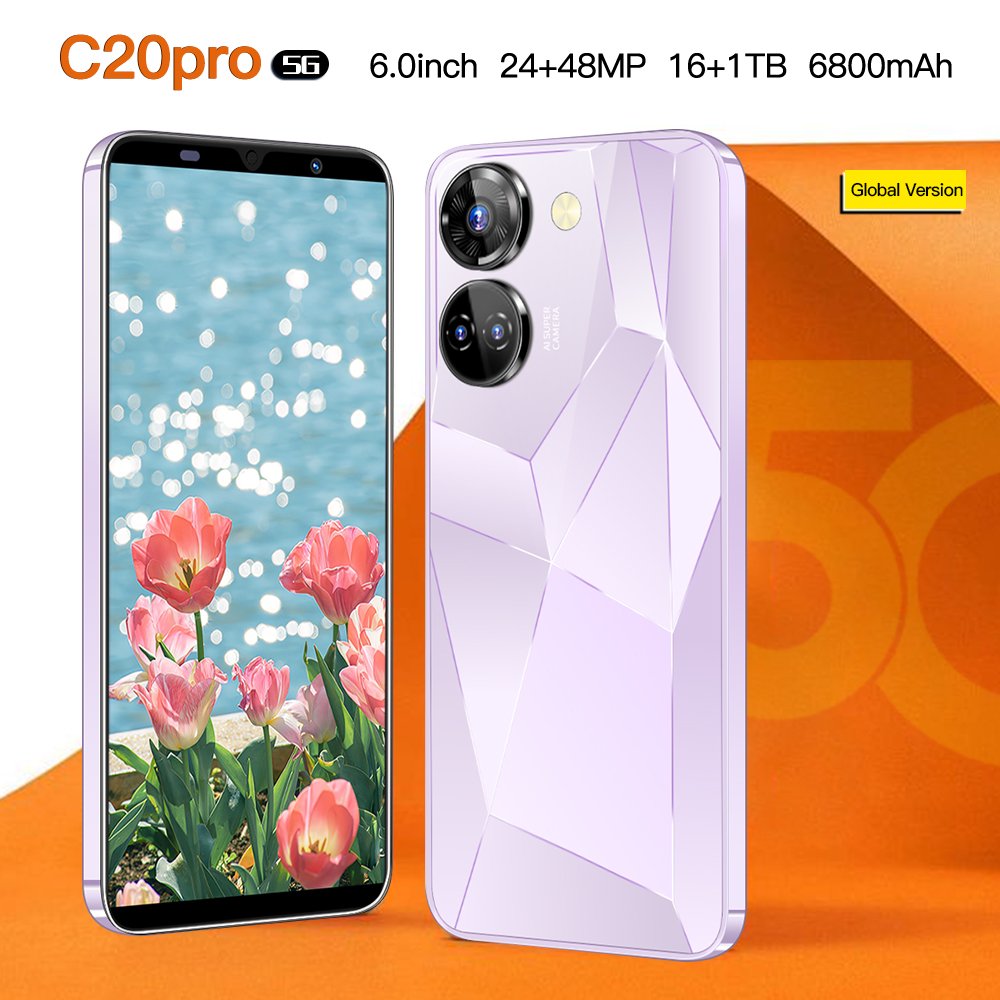 2023 New Version Original camon 20 pro 5g Phone 7.3Inch 12Gb + 512Gb Android 13 Smartphone Dual Sim Ten Core Smart Mobile Phones