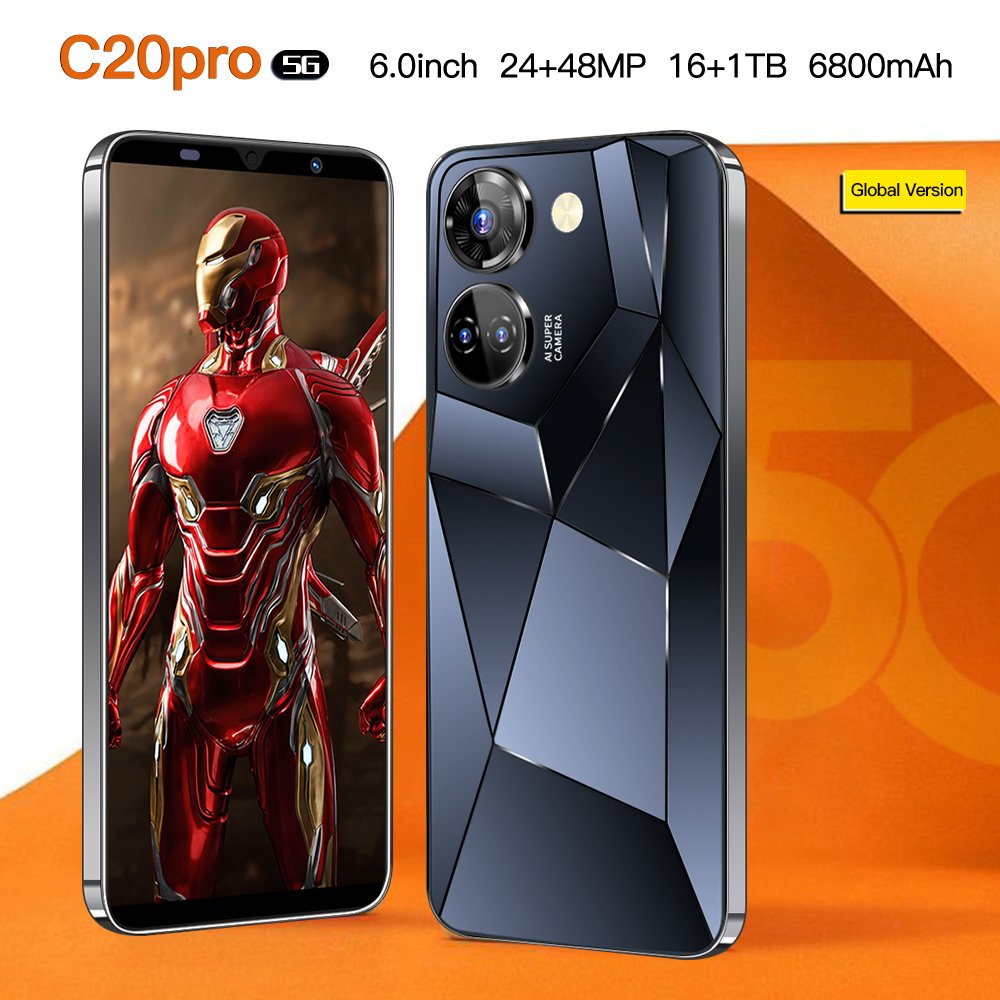 2023 New Version Original camon 20 pro 5g Phone 7.3Inch 12Gb + 512Gb Android 13 Smartphone Dual Sim Ten Core Smart Mobile Phones