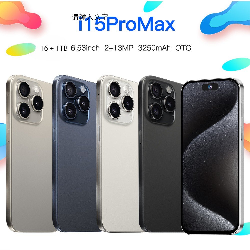 Original i For Phone 15 Pro MaxCell Phone Smartphone Telefon Gaming Mobile Phone i15 16 14 Android Feature 5G Smartphone