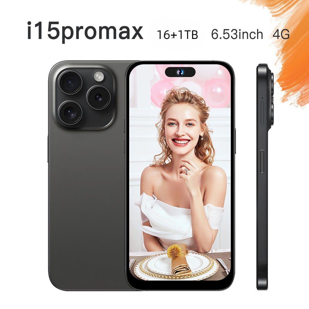 Original i For Phone 15 Pro MaxCell Phone Smartphone Telefon Gaming Mobile Phone i15 16 14 Android Feature 5G Smartphone