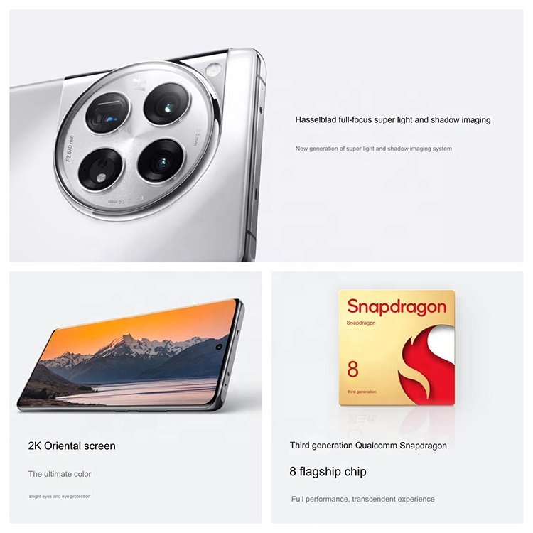 New Listing mobile phone 5G OnePlus 12 One Plus 12 with Snapdragon 8 Gen 3/6.82inch 2K/50MP Camera 100W Fast