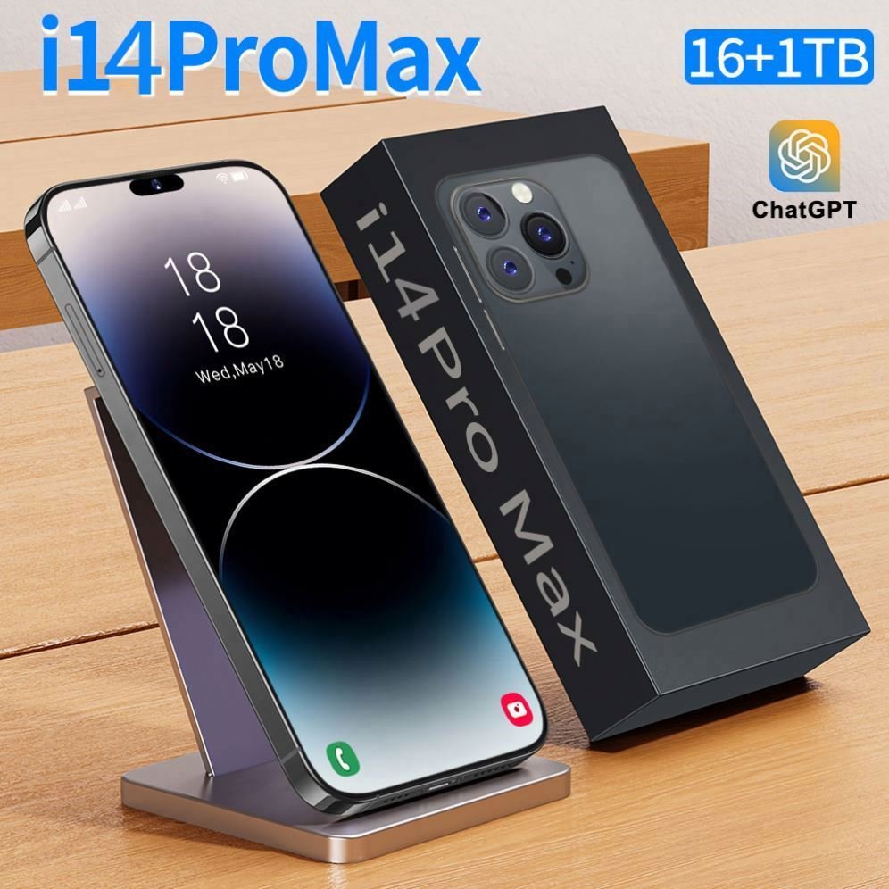 Original i14 phone 14 pro max neuf 6.7 inch 12GB + 512Gb Clone IOS smartphone 8-core celulares 14 pro max unlocked mobile phone