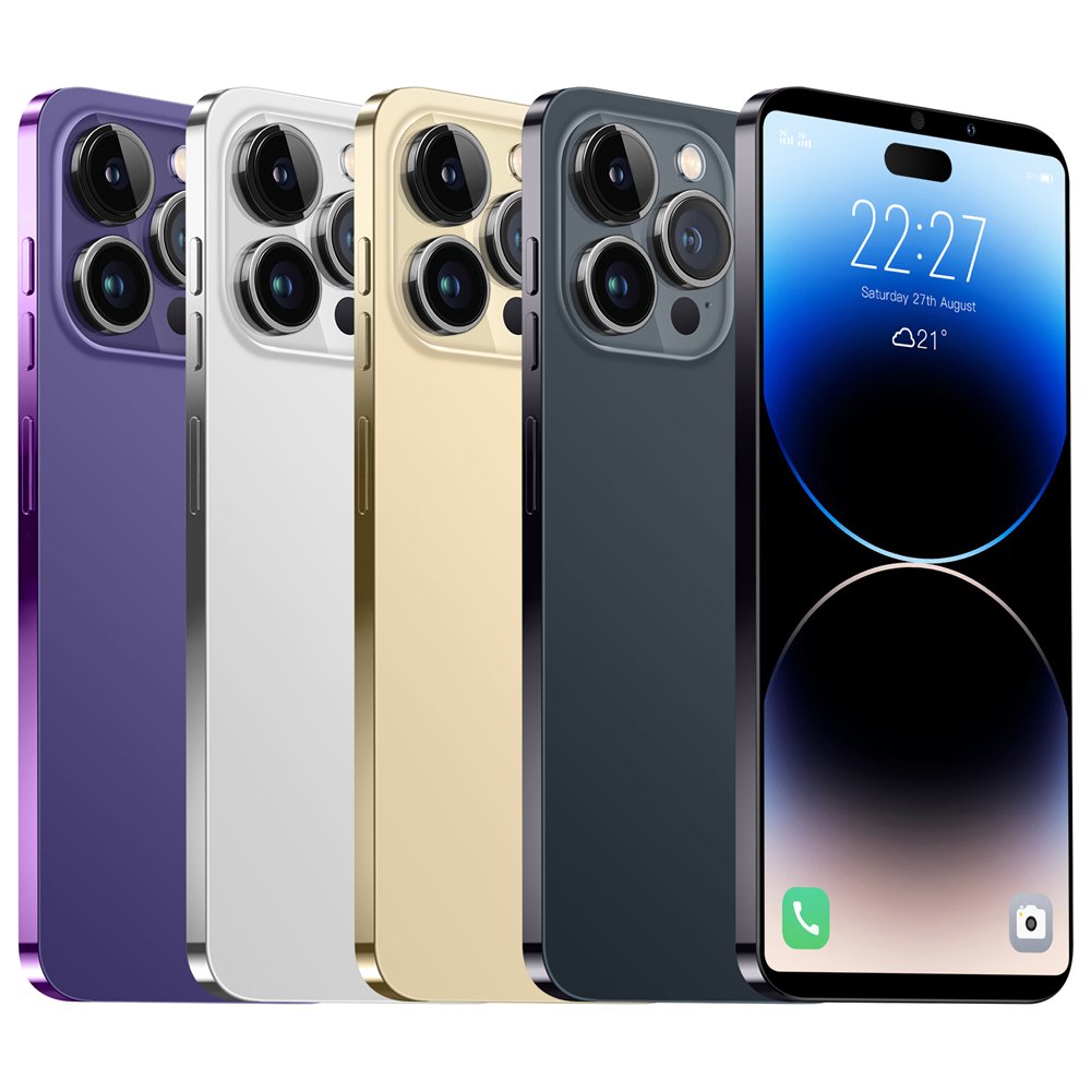 15 Pro Max 7.3inch Android 16gb+512gb Mobile Cell Phone Android 13 Smartphone Unlocked Mobile Phones For I15