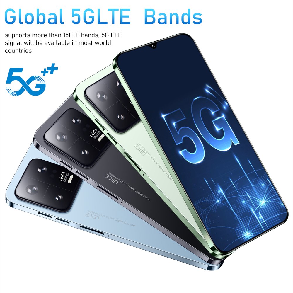 Global version phones smartphone M13 PRO 5G Smartphone 7.2" 2280*3200 Snapdragon 8 Gen2 10 core 8GB+256GB 48MP+72MP