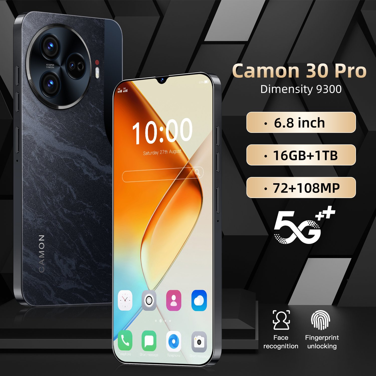 2024 Wholesale original Camon 30 Premier 5G smartphone 7.3 inch unlocking global version 4G 5G android mobile phones