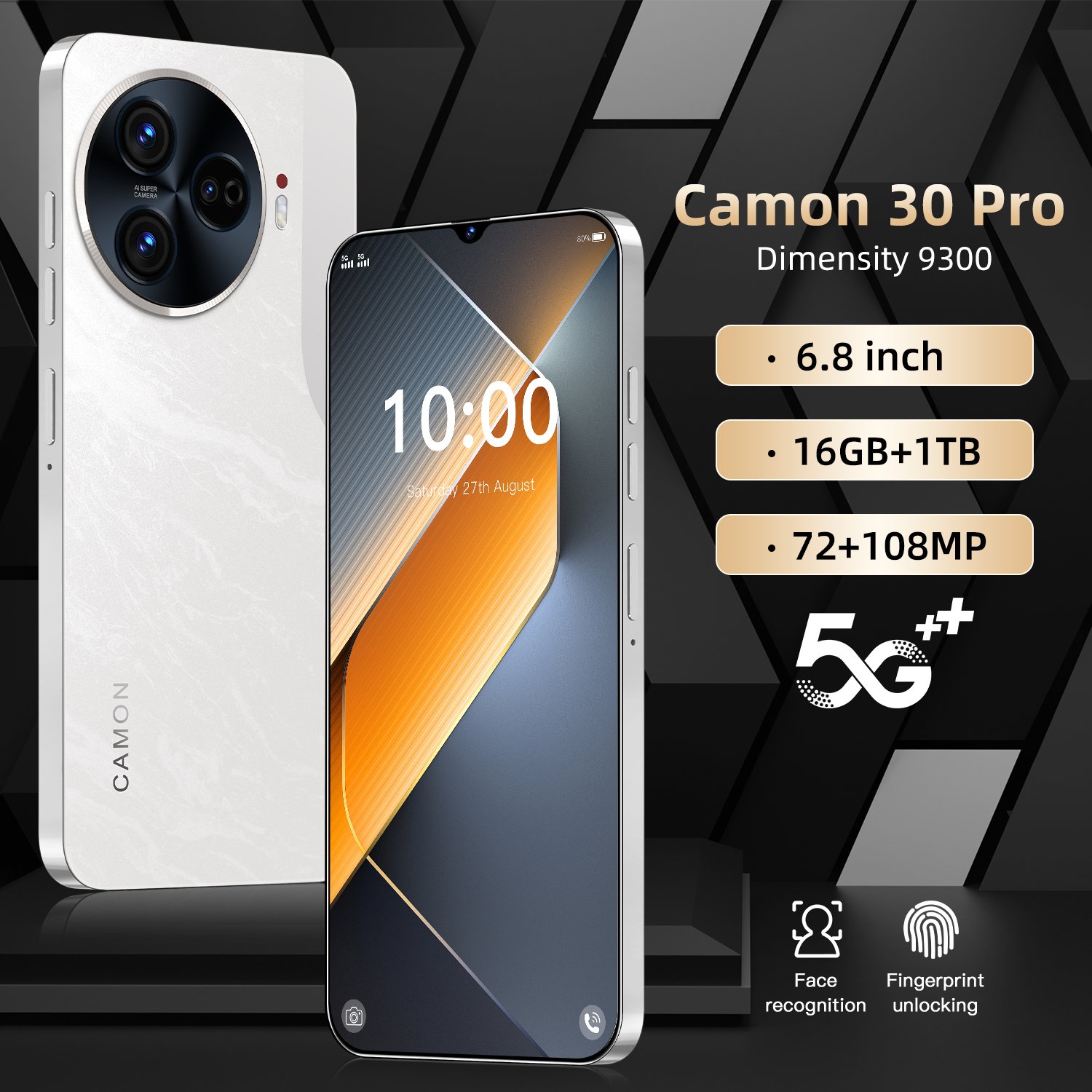 2024 Wholesale original Camon 30 Premier 5G smartphone 7.3 inch unlocking global version 4G 5G android mobile phones