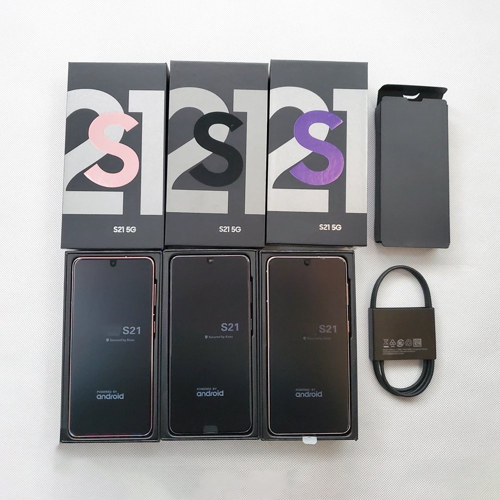 Wholesale US version For Samsung S21 5G smartphone 128GB 1SIM Original S10 S20 S21 ultra celular used mobile phone