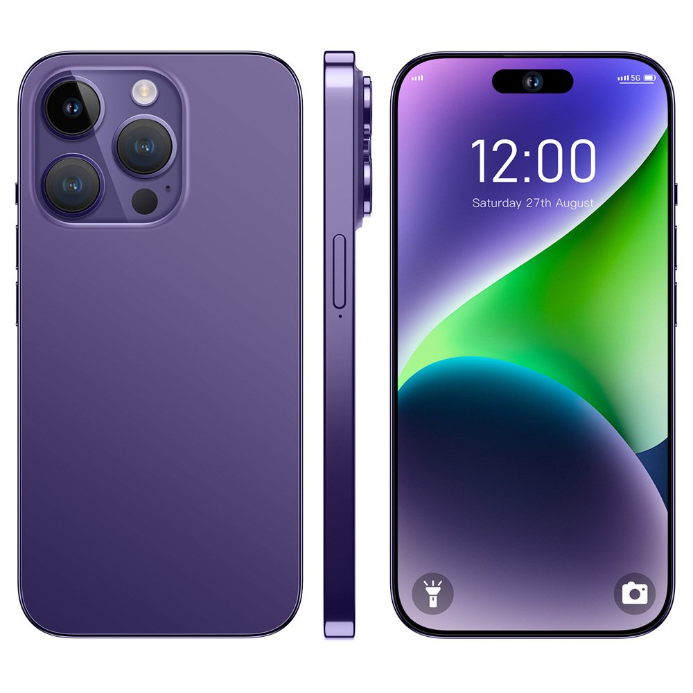 2024 Original I15 Phone 15 Pro Max 5g Smartphone New Arrival 7.3 Inches 16gb+1tb Phone 15 Clone Unlocked Android Mobile Phones