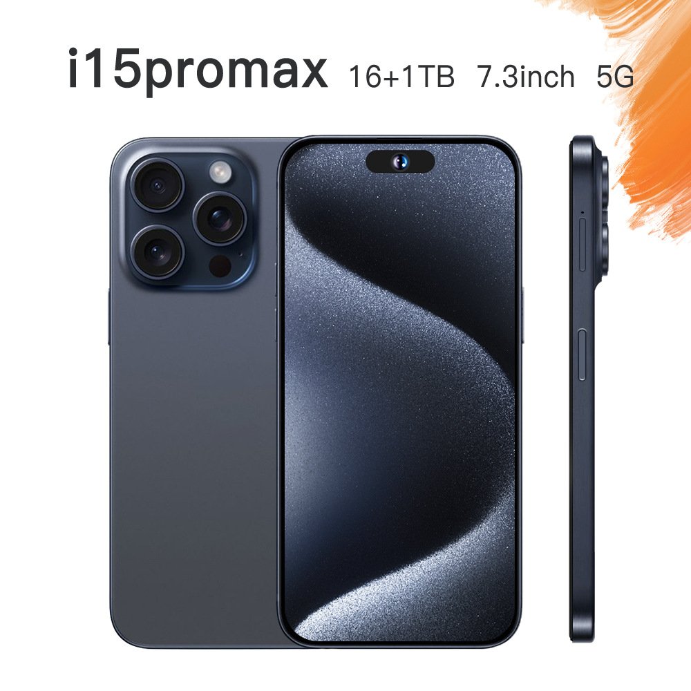 2024 Original I15 Phone 15 Pro Max 5g Smartphone New Arrival 7.3 Inches 16gb+1tb Phone 15 Clone Unlocked Android Mobile Phones