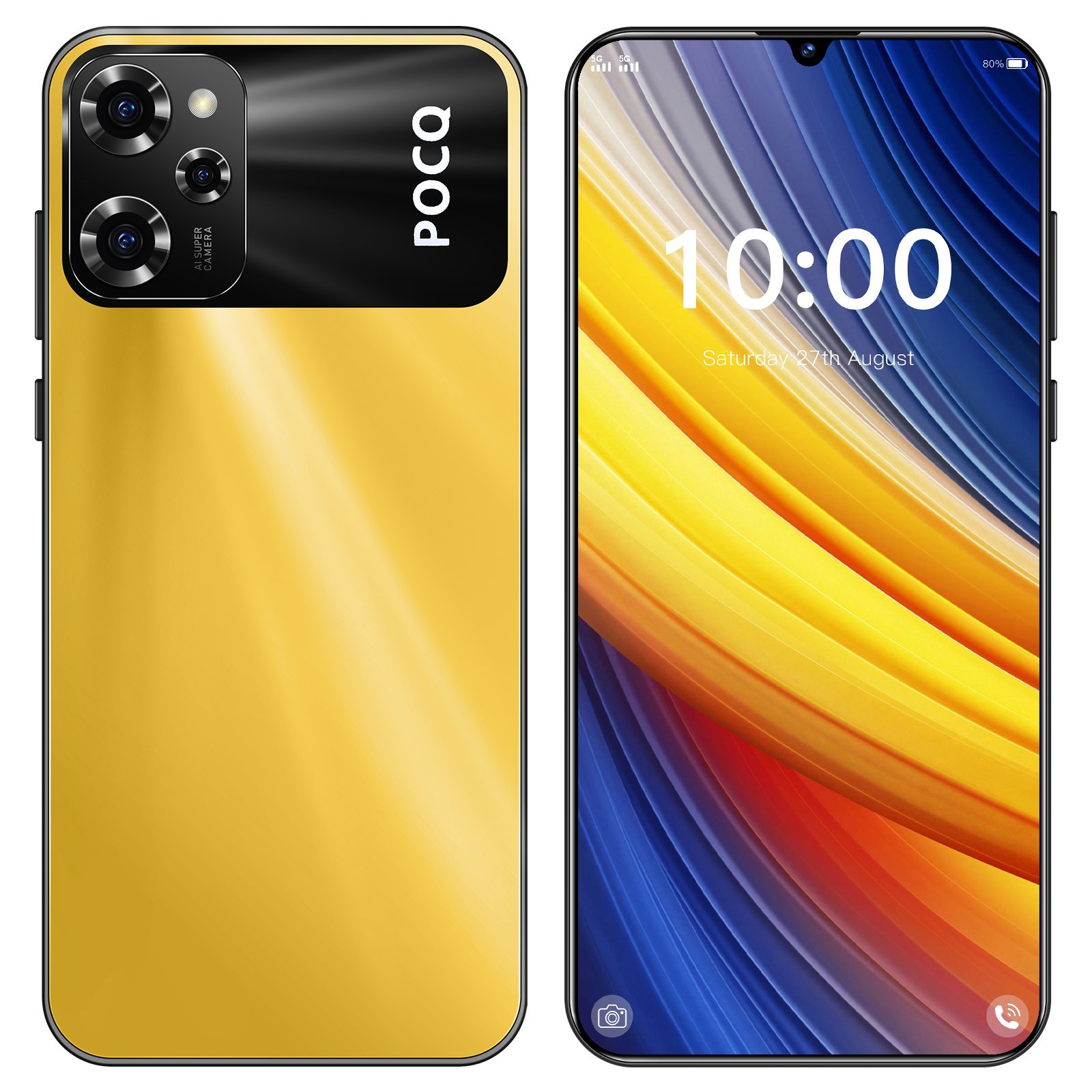 New smartphone M6 Pro 7.3-inch 72mp + 108mp mobile phone 3g and 4g mobile phone 5g smartphone