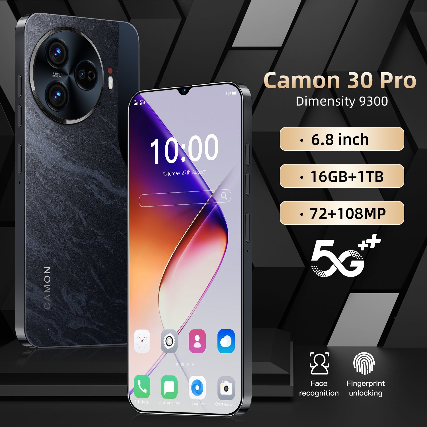 Wholesale Global Camon 30 Premier 5G Smartphone Unlocked 6.8 Inch 4G/5G Android Mobile
