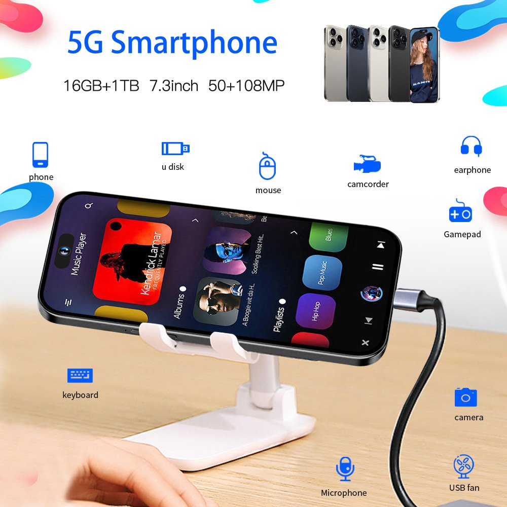 Medome Original i For Phone 15 Pro Max 5G Smartphone Cell Phone Smartphone Telefon i15 16 14 Android Feature Gaming Mobile Phone