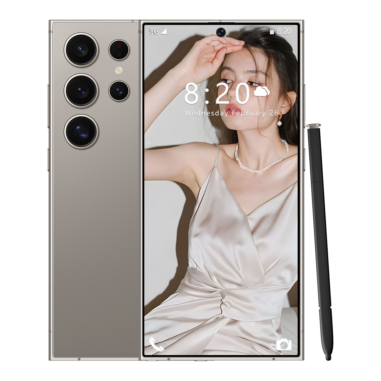 Cheap Brand New Original s24 Ultra 5G Smartphone 8+256gb large memory 7.2inch Big Screen Gaming Phone with HD Screen Resolution