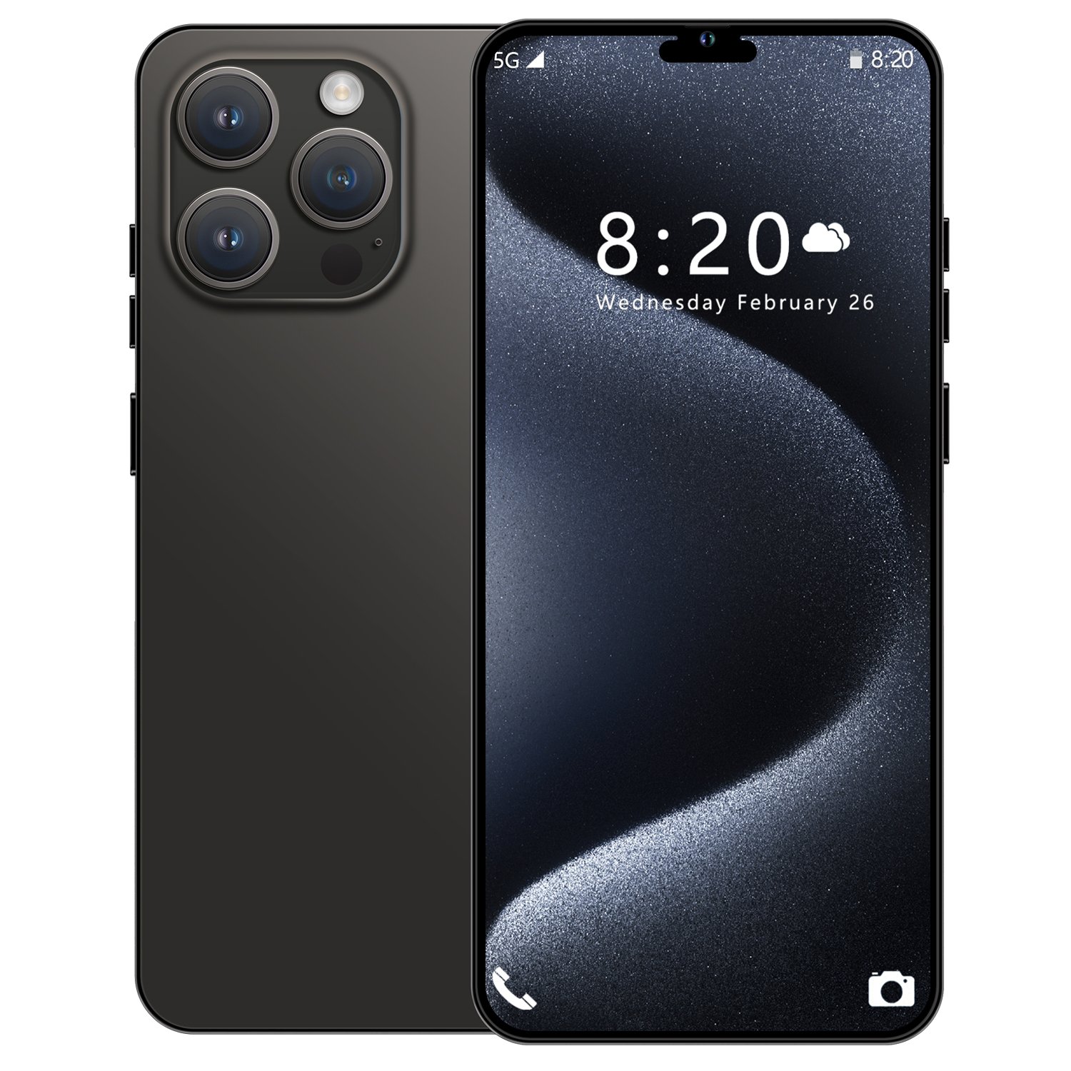 Newest Version 15 pro max 6.8 inch Clone 15 Pro 4G 5G smartphone 8GB+1TB unlocked Dual Sim Card 64MP Cheap 15 Pro Max Have Logo