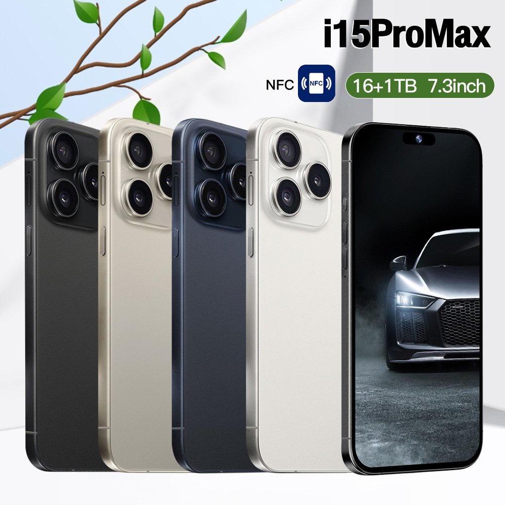 Slimoro Phone Mobile Android Original Cellular Phone i For Phone 15 Promaxe Smartphone Telefon Gaming i15 16 Mobil 5G Smartphone