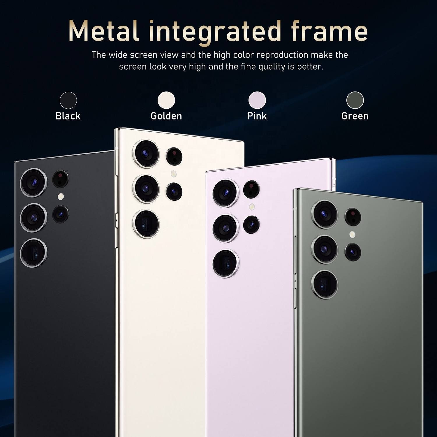 Hot Selling S24 ULTRA original 7.3 inch 16GB+1TB 72MP+108MP Big Screen cellphone Smartphone 5G Mobile Cell Phone