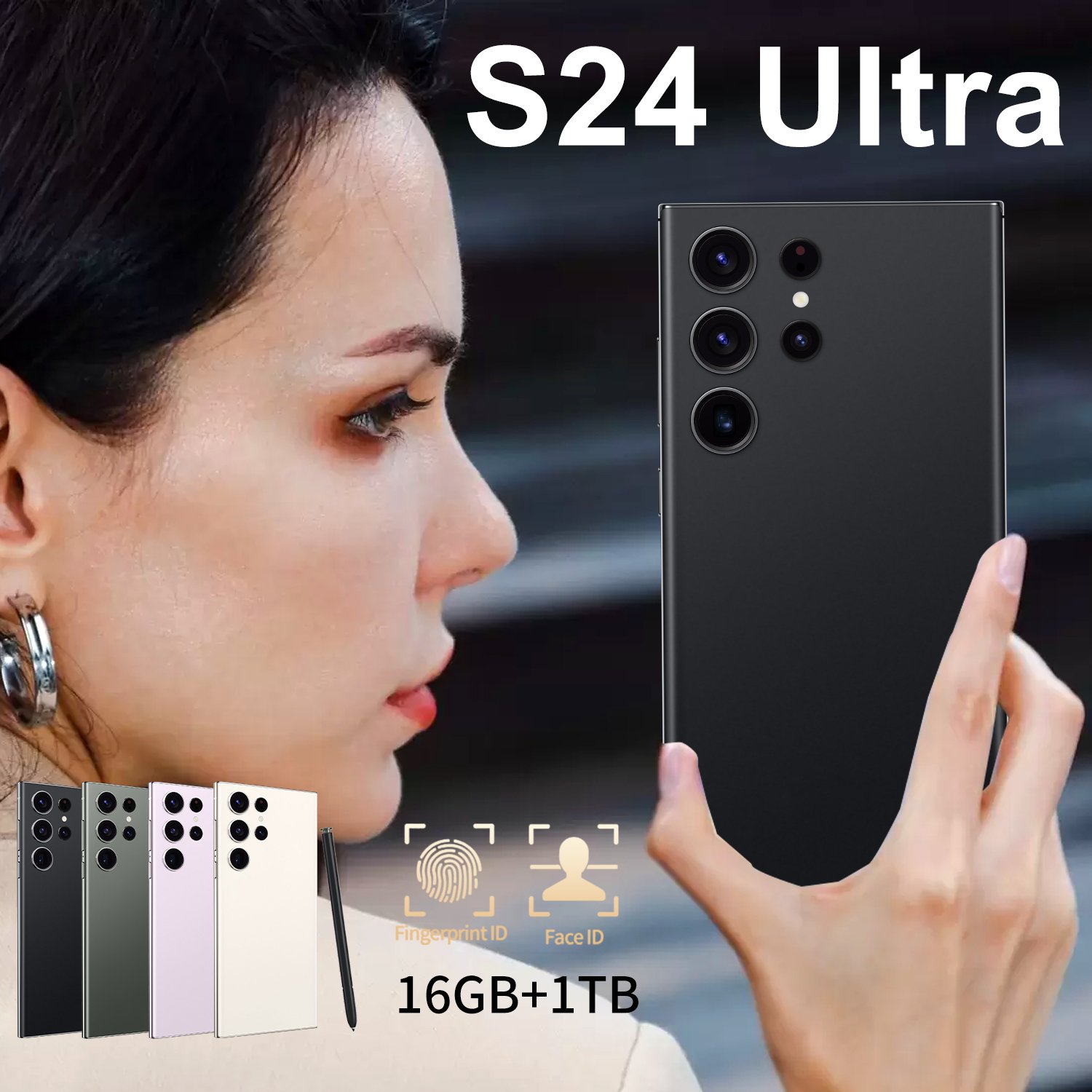 Original phones s24 ultra Smartphones 7inches 16GB+1TB 5G Dual SIM Cellphone Mobile Phone Android 13.0 s 5g smartphone