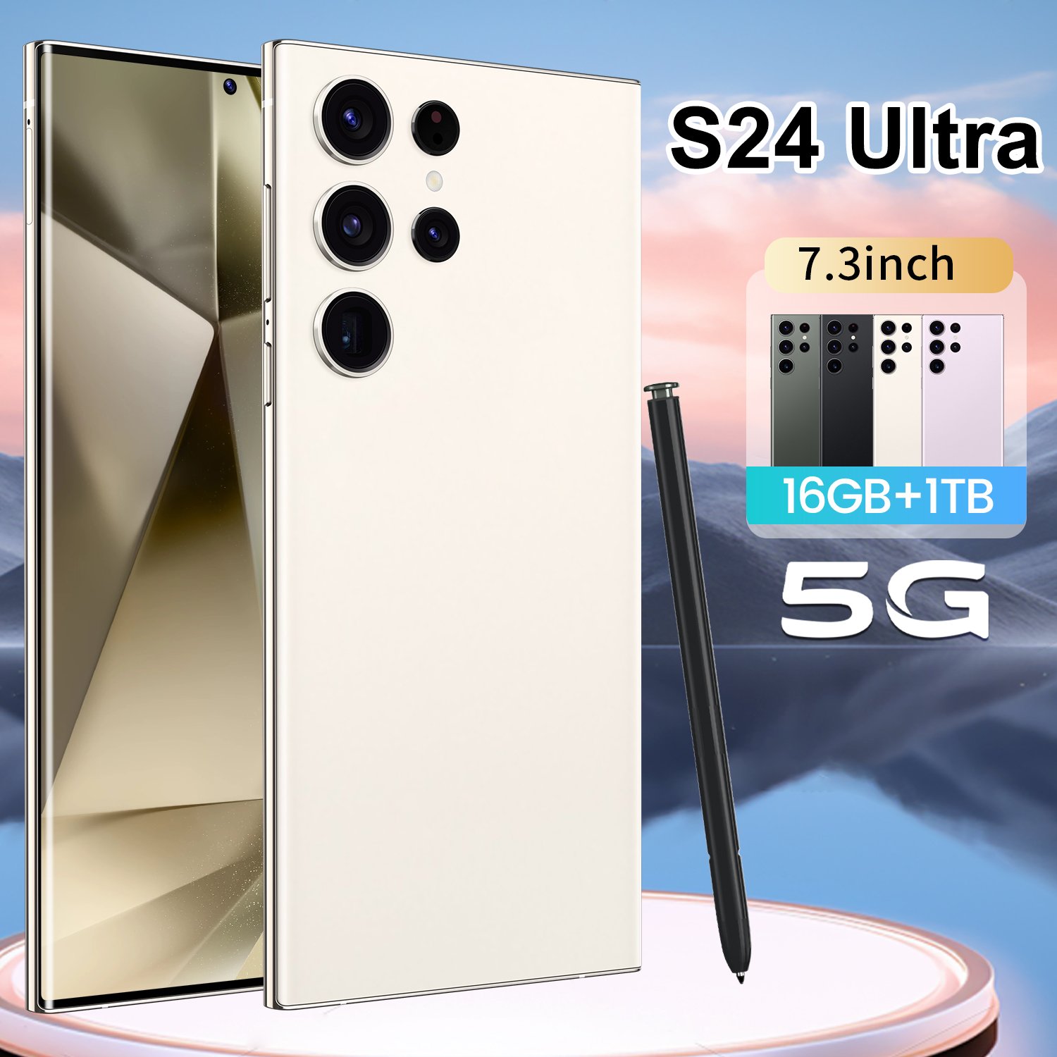 Original phones s24 ultra Smartphones 7inches 16GB+1TB 5G Dual SIM Cellphone Mobile Phone Android 13.0 s 5g smartphone