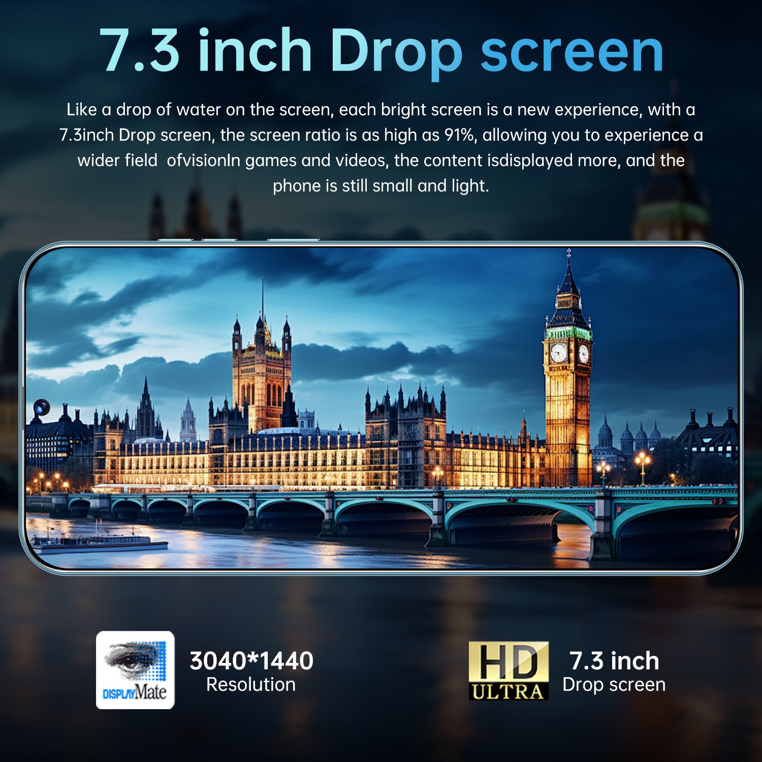 2024 New cross-border mobile phone C30 dual card dual standby 16+1T Android 5G smartphone