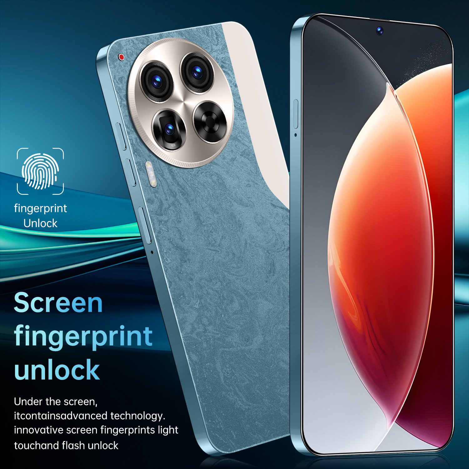 2024 New cross-border mobile phone C30 dual card dual standby 16+1T Android 5G smartphone
