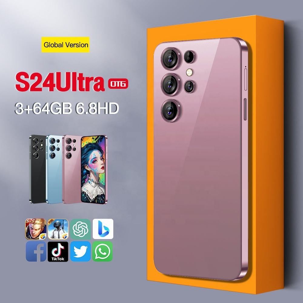 New Guluxay 64GB 3GB Fast Charge S24 Ultra 4g 5g Phone Android Original Smartphone Android8.1 Mobile Phones