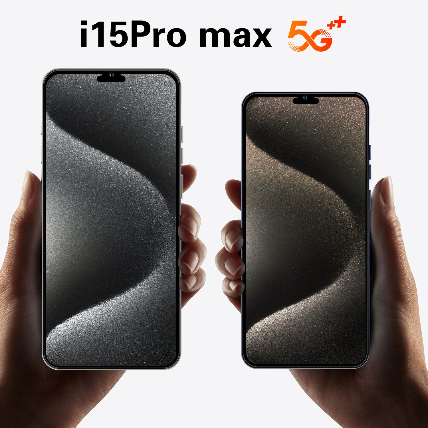 Newest Version 15 pro max 6.8 inch Clone 15 Pro 4G 5G smartphone 8GB+1TB unlocked Dual Sim Card 64MP Cheap i15 Phone Have Logo