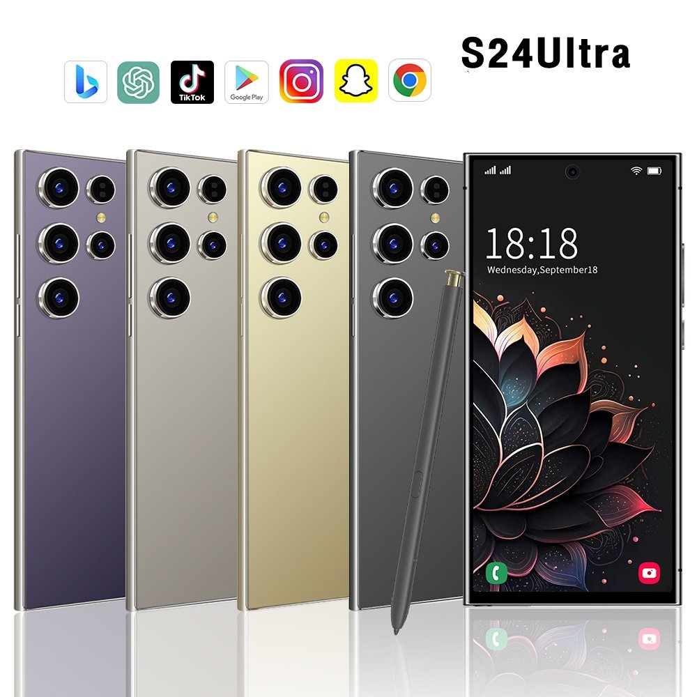 8+512G Galaxy S24 Ultra smartphone 6.8inch telephone Large Battery Unlock S-Pen 4G WIFI android S23 S24 mobile phone