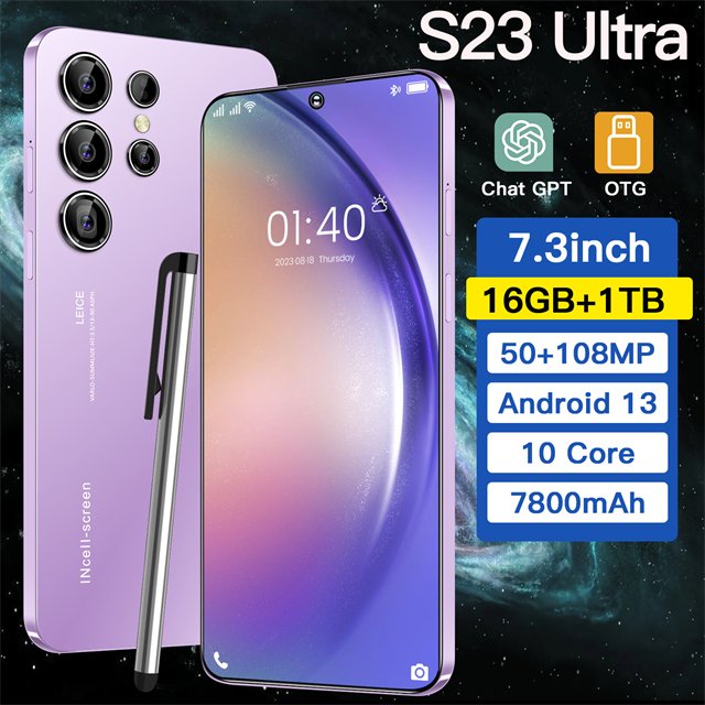 Oem Best New S23 Ultra 3G And 4G Phones Mobile Android Sim Frei 5G Smartphone 2024 Original Sam Sung Galaxy 6G Smartphones