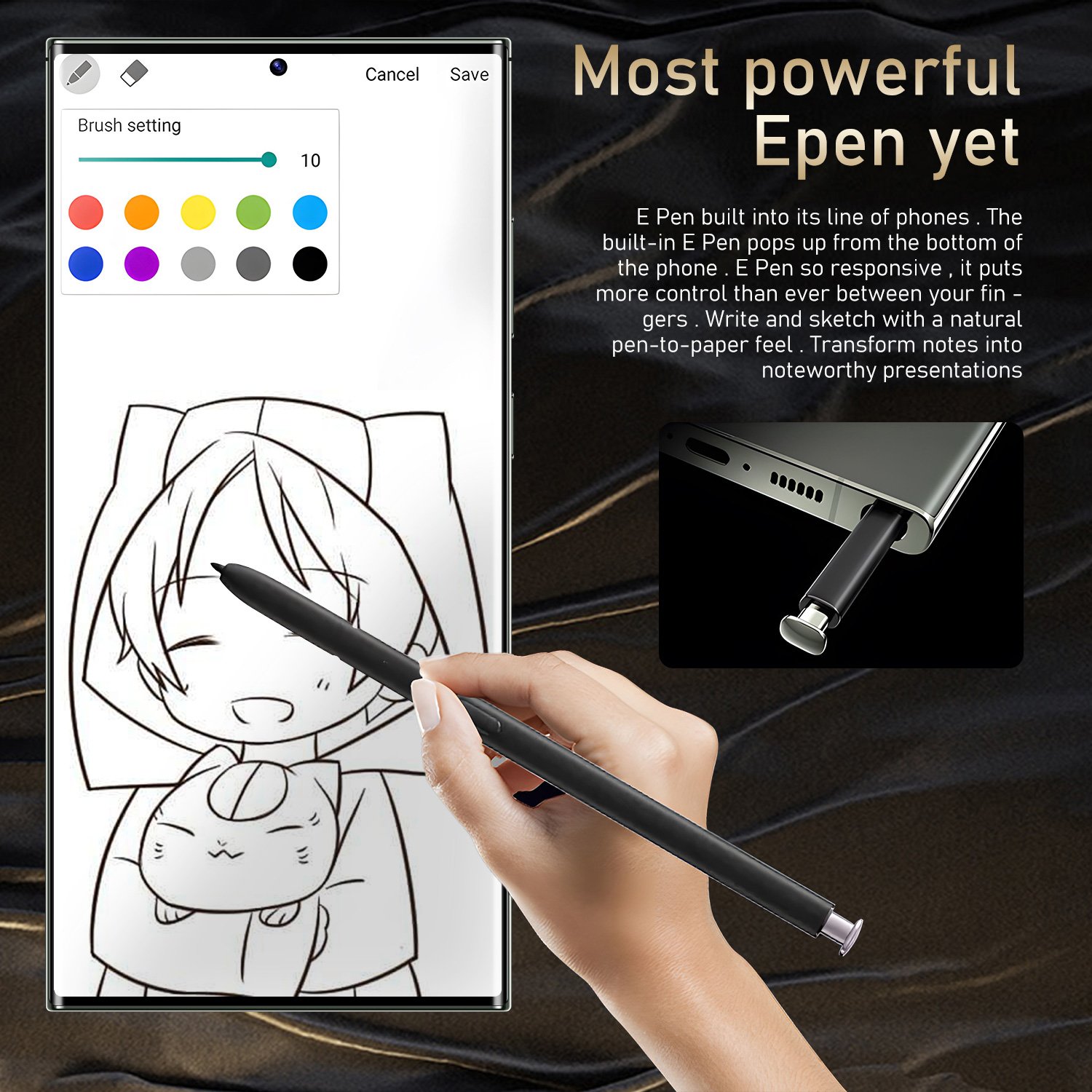 Global Version Original S23+ Ultra 16gb+512gb Android Smartphone 7.3 Inch Stylus Support 4g 5g Network Super Endurance Phone