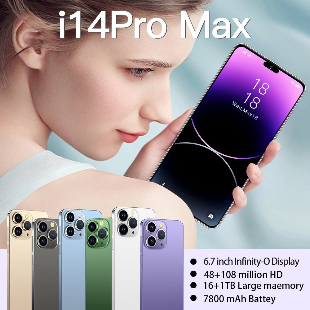New 5G 15 Pro Max Smartphone Original 14Pro Max 14 15 16G 1T Storage OLED Display 4K Inteligente Telefon 65W Cheap