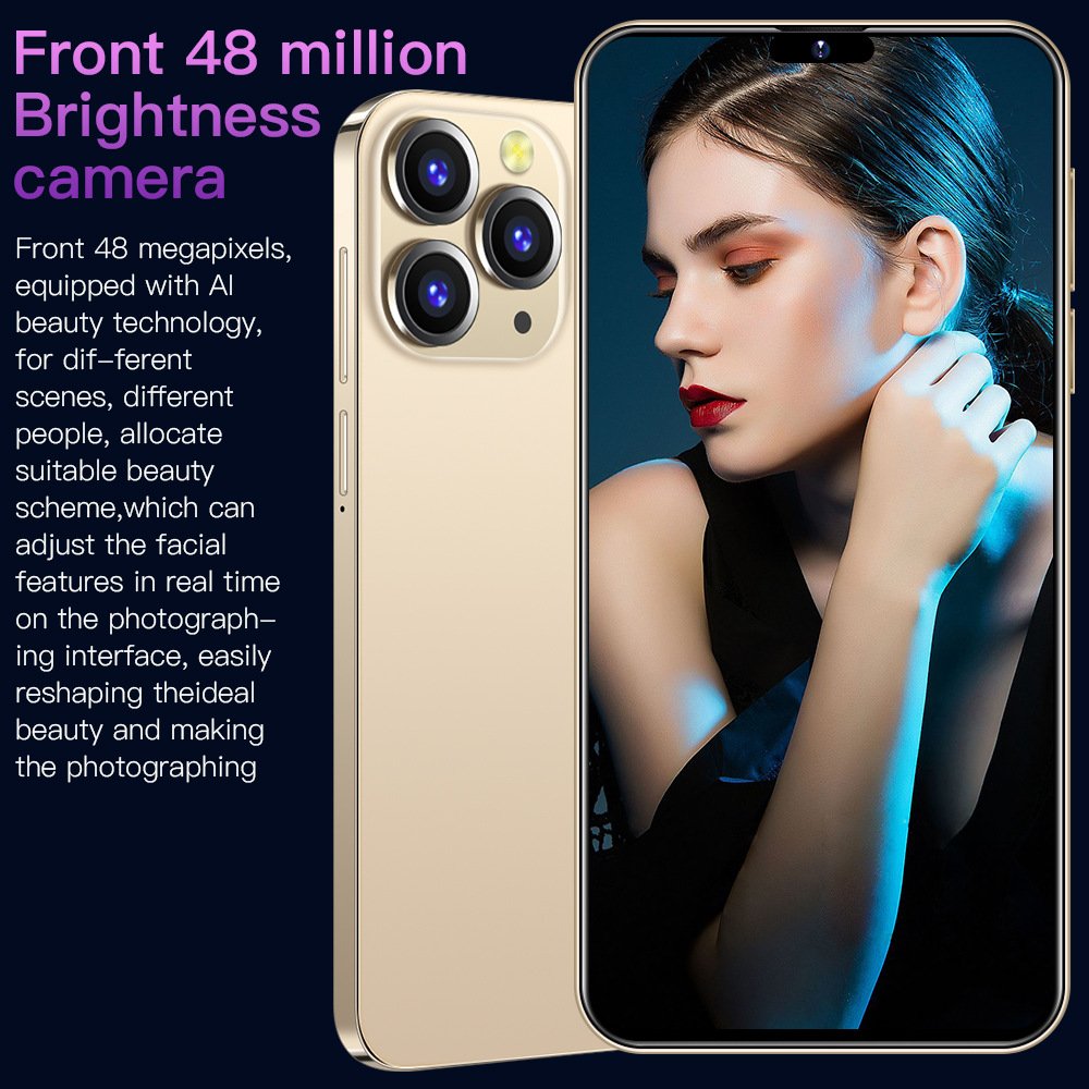 New 5G 15 Pro Max Smartphone Original 14Pro Max 14 15 16G 1T Storage OLED Display 4K Inteligente Telefon 65W Cheap