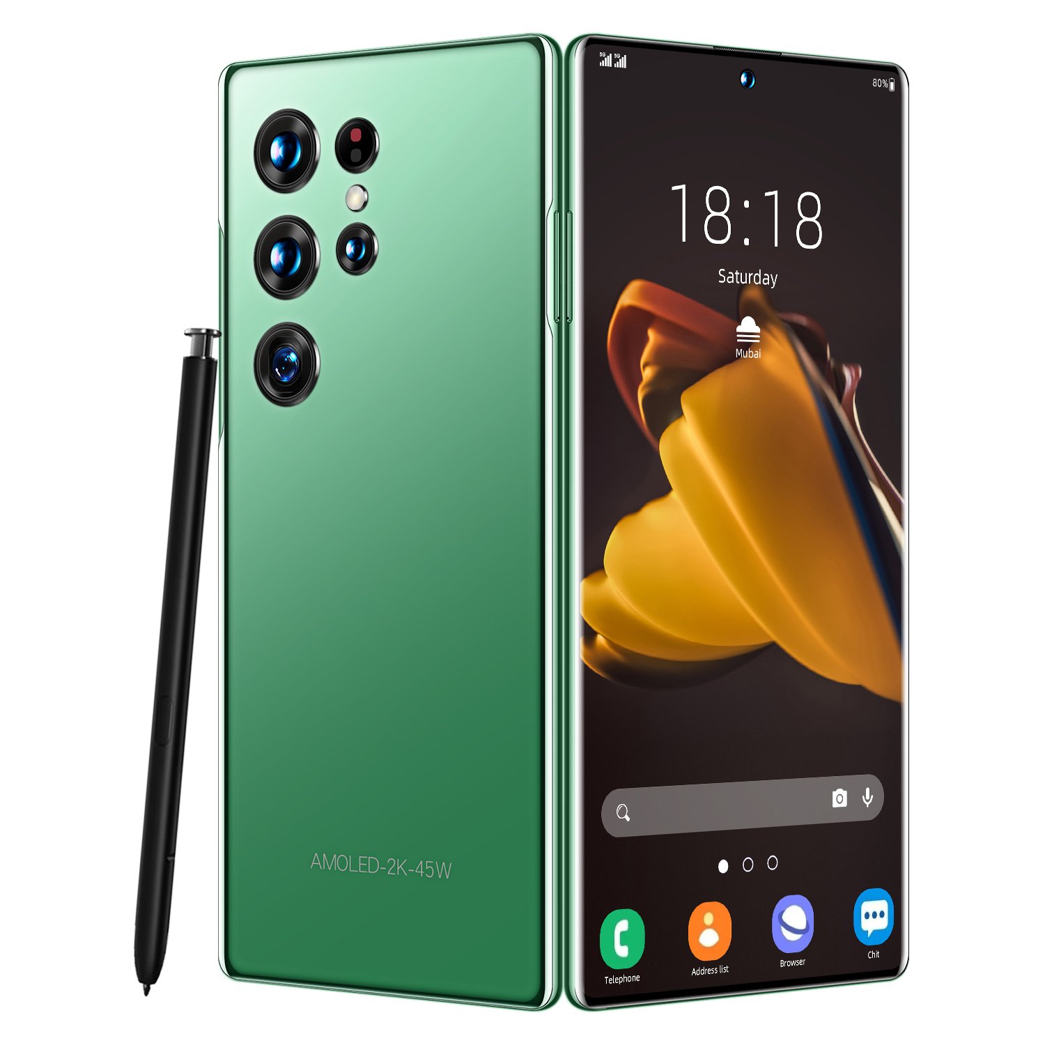 Dual Sim Cards 6.8inch 3GB + 64GB Android Smartphone Quad Core 4G Let Phone 3 Camera Face Id Unlock Cheap Gaming Mobile Phones