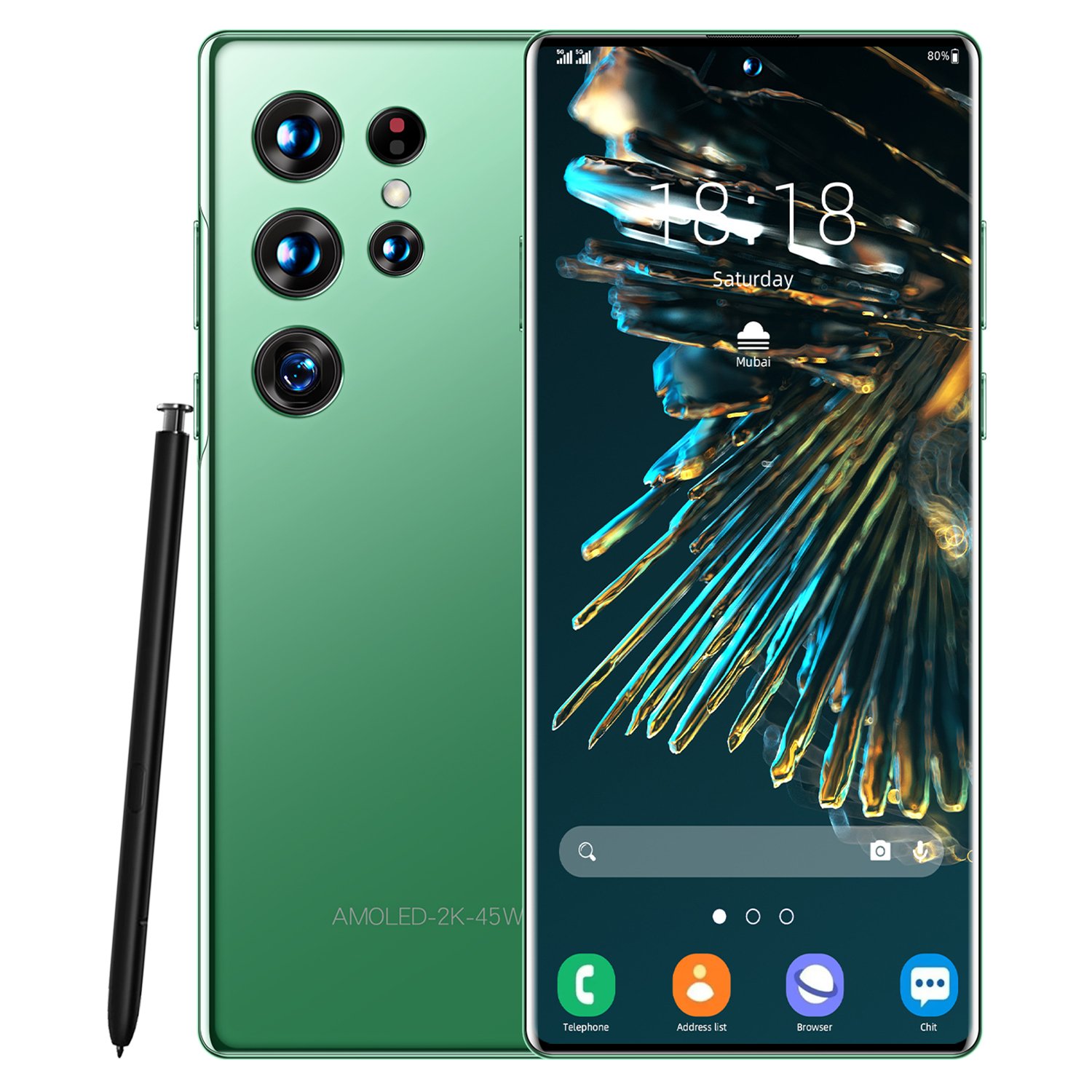 Dual Sim Cards 6.8inch 3GB + 64GB Android Smartphone Quad Core 4G Let Phone 3 Camera Face Id Unlock Cheap Gaming Mobile Phones