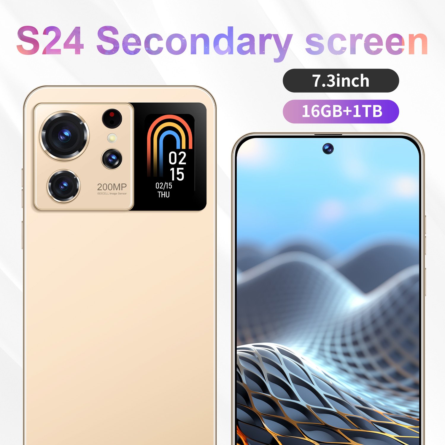 Latest popular phone S24 Ultra OEM phone 16GB+512GB smartphone global unlock dual SIM 5G smartphone