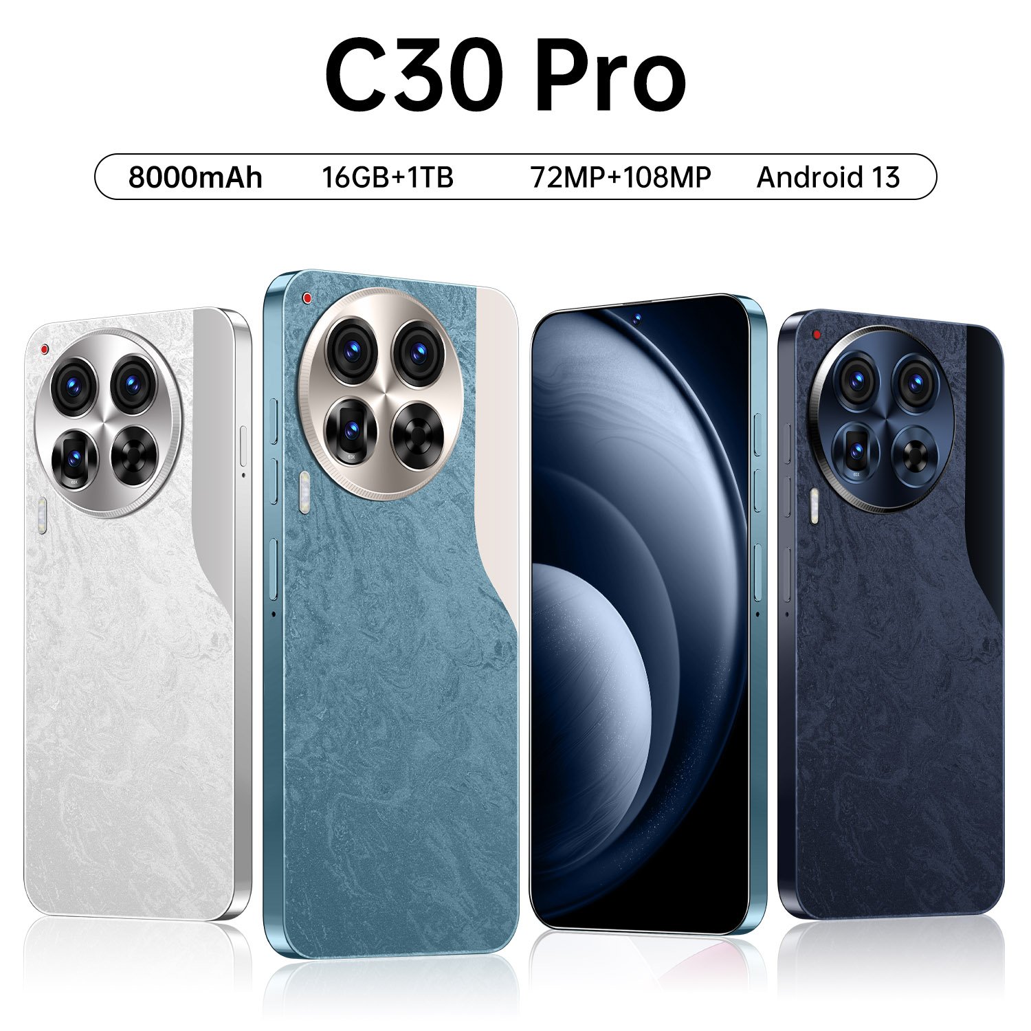 Manufacturer wholesales 5G-smartphones with dual SIM dual standby 16GB+1TB storage and a 7.3-inch straight screen