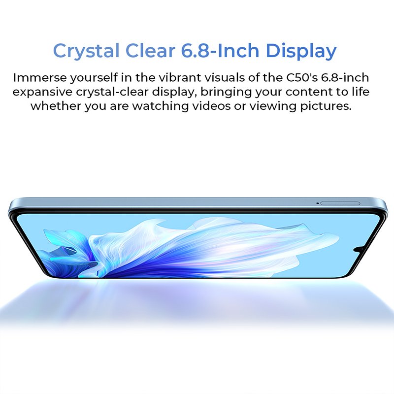 Oukitel C50 5G Smartphone Global Version 6.8'' MTK Dimensity 6100+ Octa Core 5150mAh 6GB+128GB Mobile Phone 50MP Camera