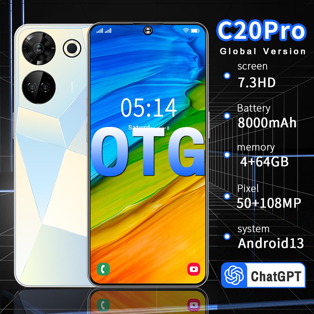 OEM 7.3-inch 5G Smartphone Dual SIM High-Def Camera Dual SIM Android mobile phones