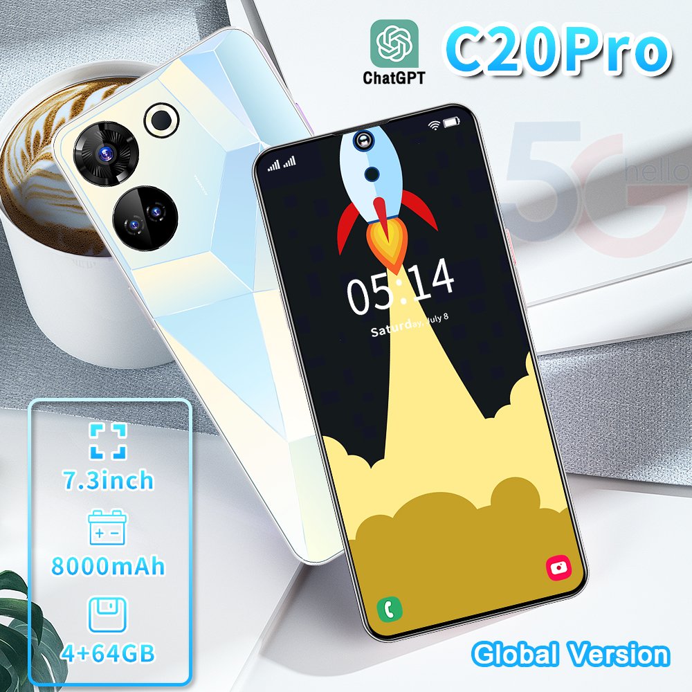 OEM 7.3-inch 5G Smartphone Dual SIM High-Def Camera Dual SIM Android mobile phones
