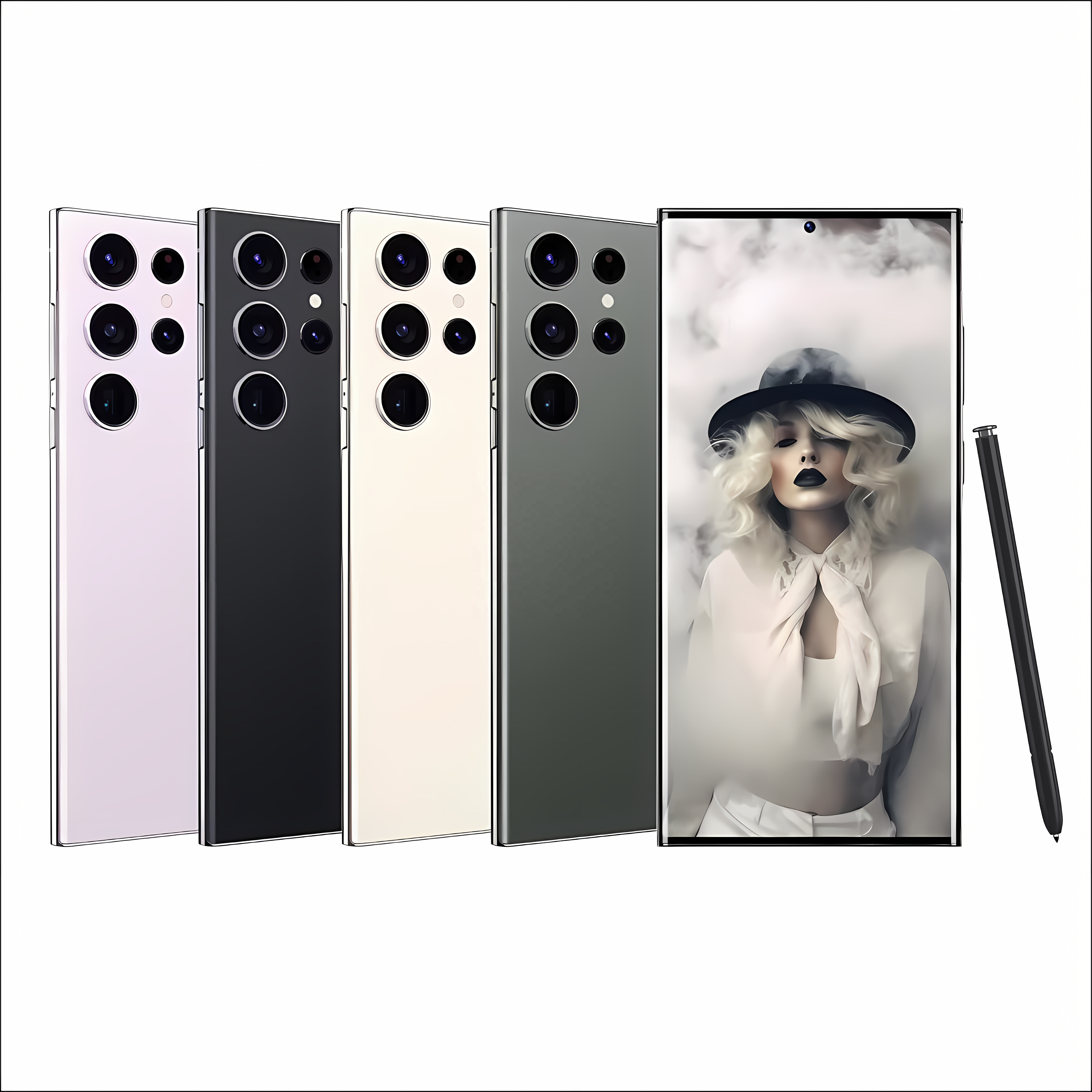 2024 Original Brand New S24 Ultra Phone 6.8 inch 12GB+512GB 4G 5G Smartphones With Stylus 4 Cameras Face ID Unlocked Cellphones