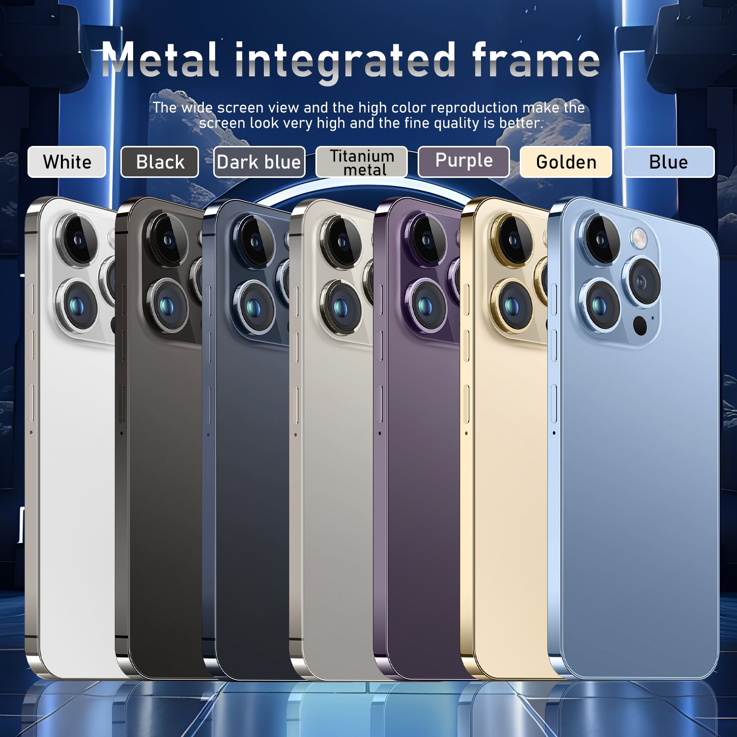 Original i For Phone 15 Pro Max mobile phone smartphone Telefon gaming phone i15 HD android 13 function 5g smartphone