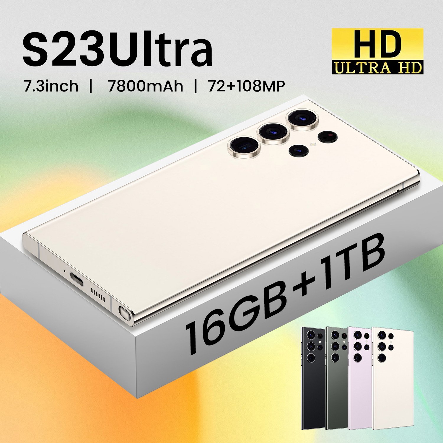 2024 New Drop shipping Real 4G Network S23 Ultra Mobile Phone with Cellphones 5G Smartphones S23 Ultra