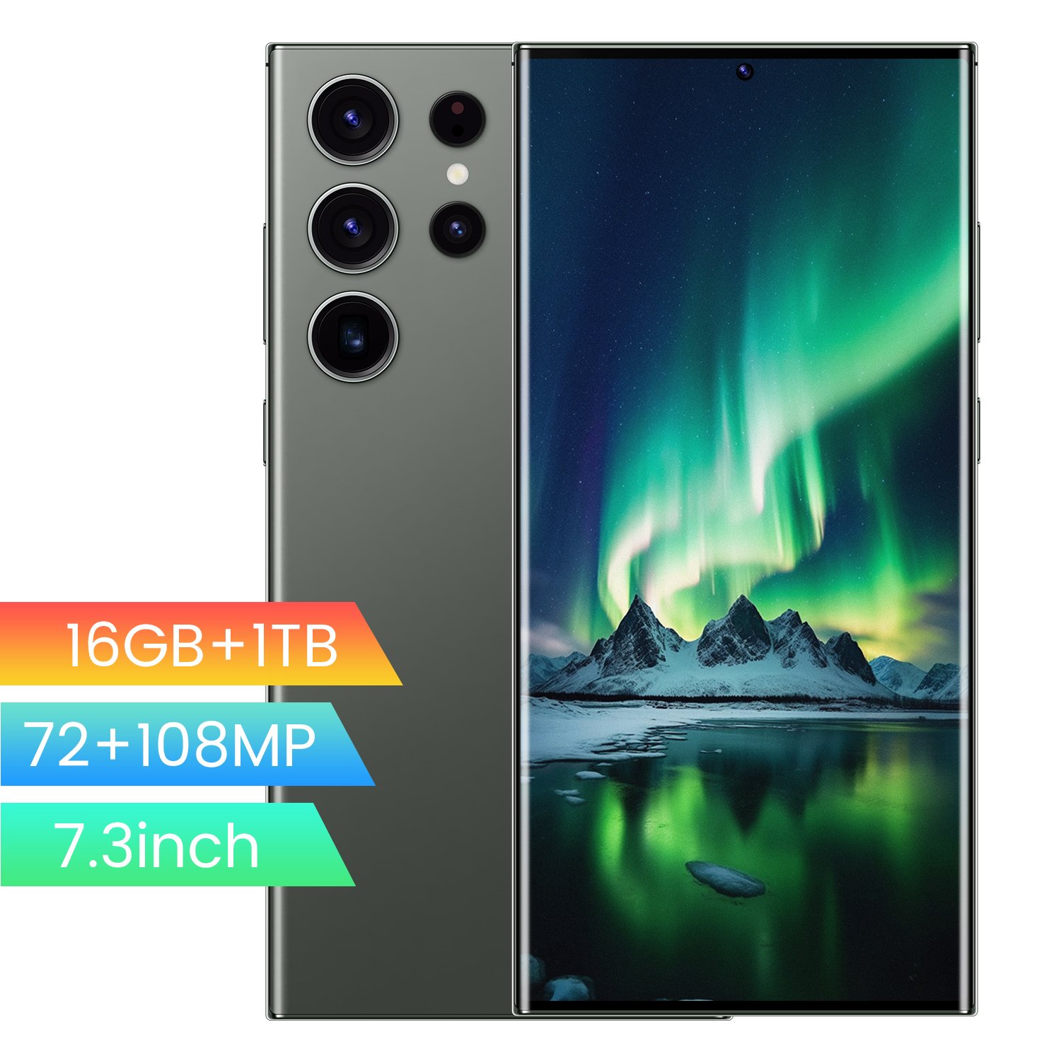 Unlocked 5g Smart Phones Android13 Gaming Mobile Phone S24 Ultra Original 72MP+108MP 16GB+1TB 7.3inch Mobail Phone HD Lcd GSM